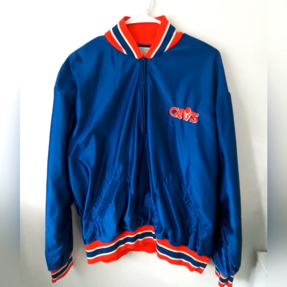 Vintage TEAM ISSUED Medalist Sand Knit Cleveland Cavaliers 1/4 Zip Jacket 46 XXL - Picture 1 of 14